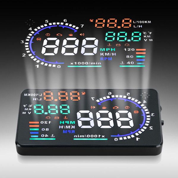 55 large screen car hud head up display a8 3